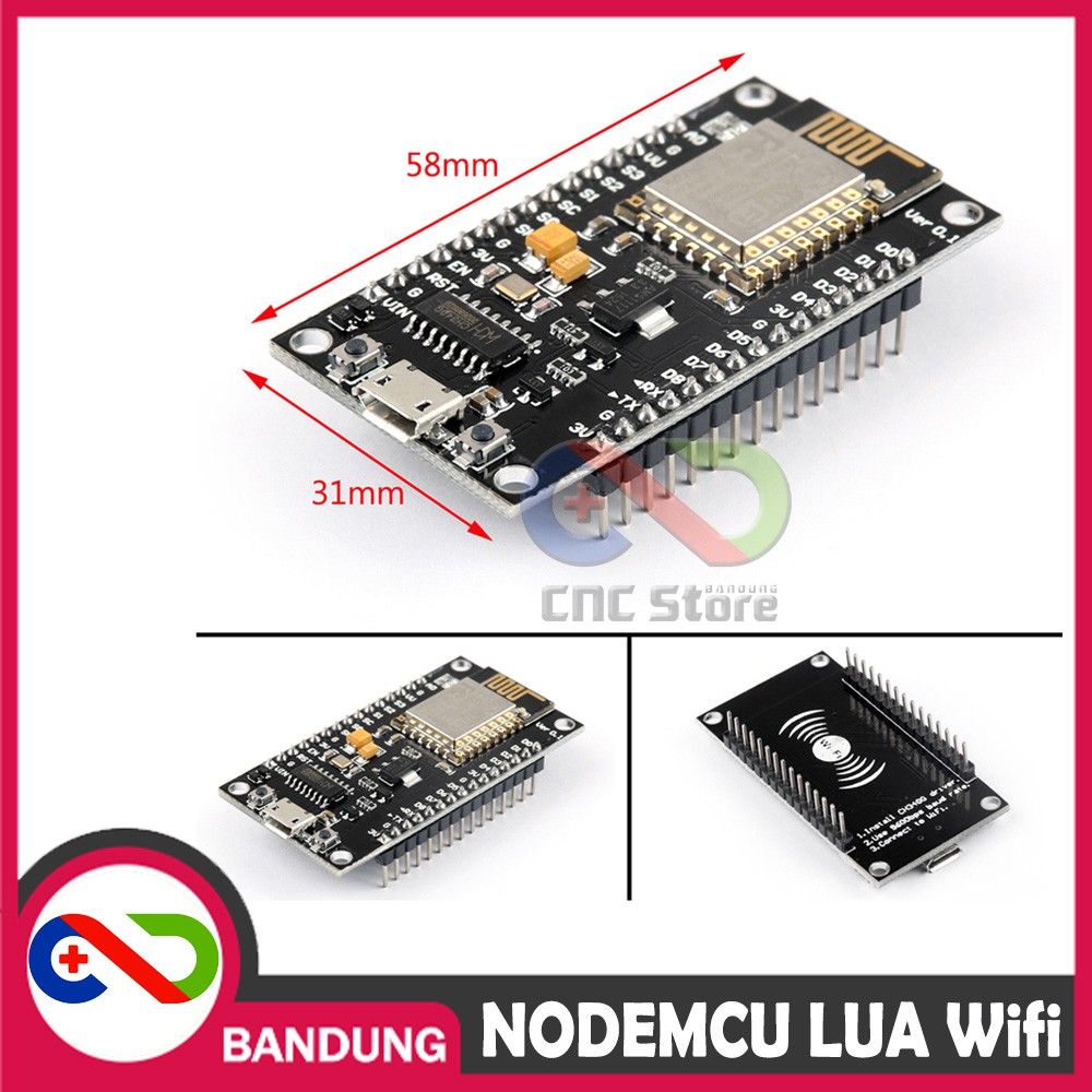 NODEMCU LUA WIFI V3 4MB 32MBITS CH340 FLASH ESP8266 ESP12 BOARD