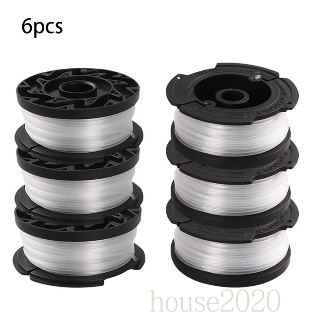 (House2020) 6pcs Spool Line Trimmer Rumput Pengganti Untuk Greenworks 21342 / 2100302 / 2102902 / 2103202 / 21302 / 21332