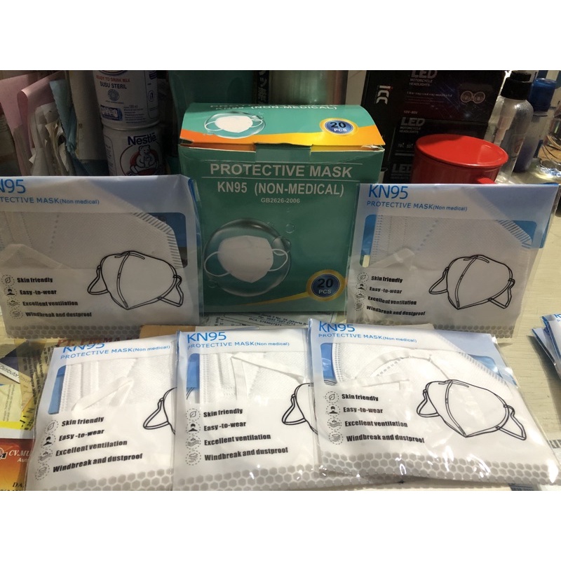 masker kn95 putih tebal non medis