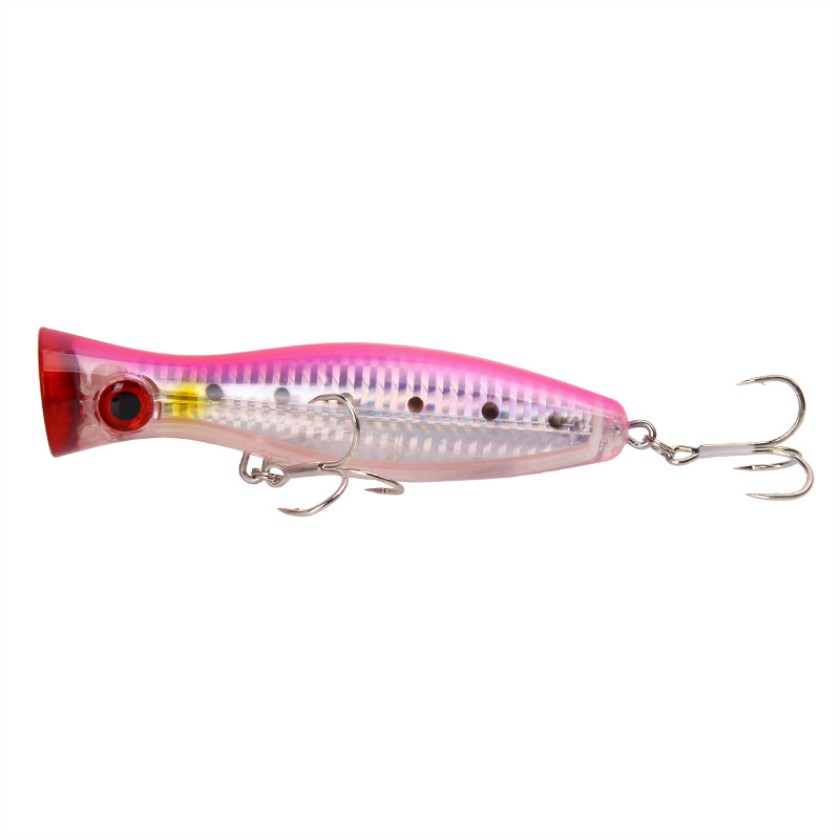 Shengyao 1Pcs Big Popper Umpan Pancing 12.5cm 40g Swimbait Fishing Lure Ikan Bass Bait Kail Floating Tackle