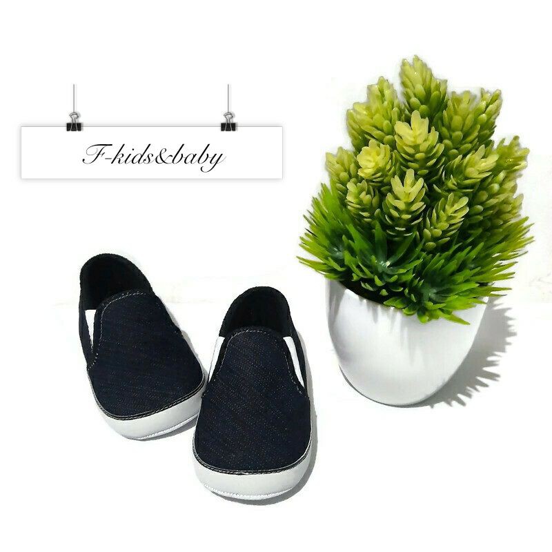 Fkids&amp;baby - sepatu bayi prewalker / boy baby shoes - SLIP ON DNM