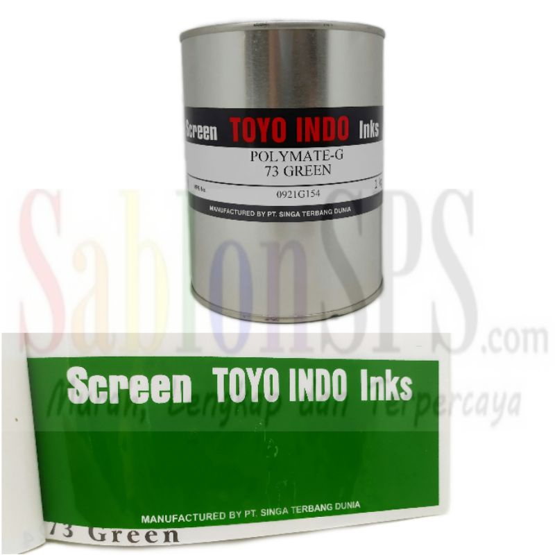 TINTA TOYO POLYMATE GREEN G 73 GREEN TINTA SABLON PLASTIK 1kg