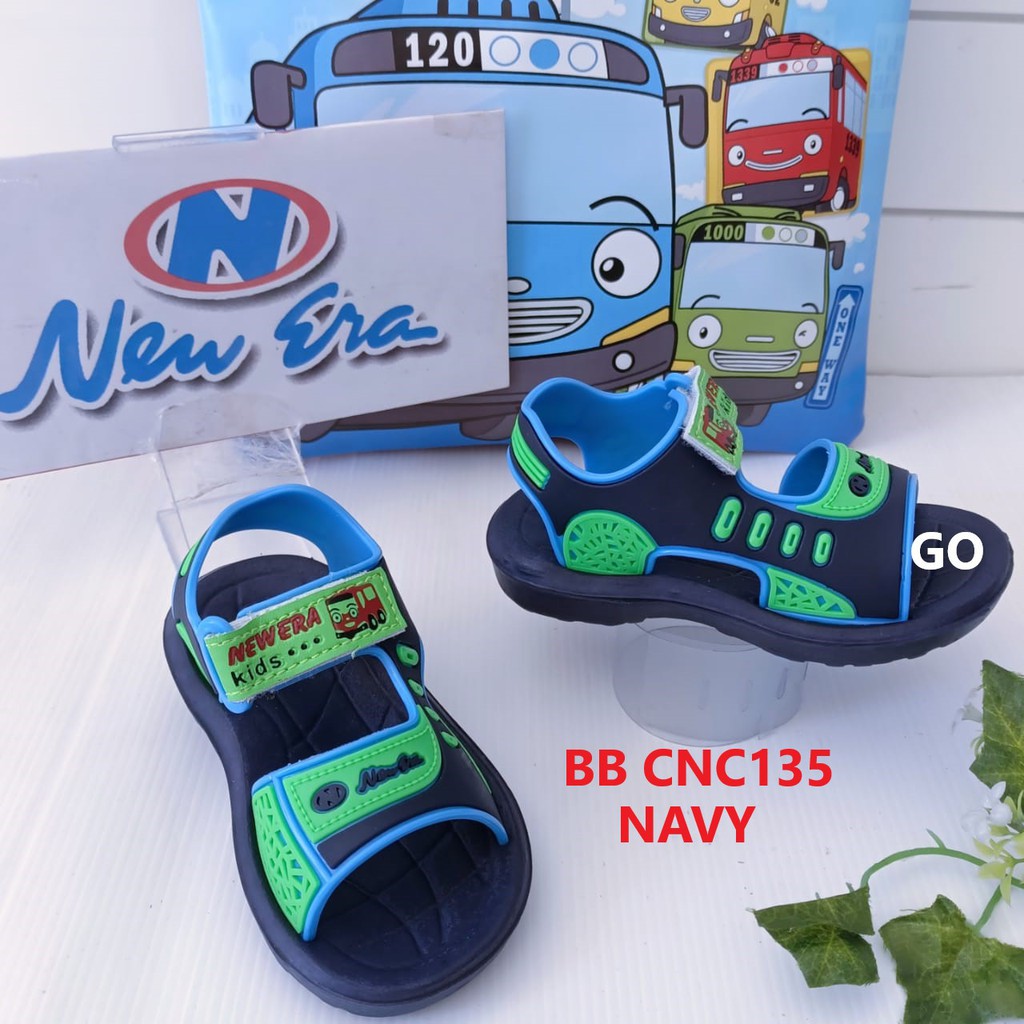gof  NEW ERA BB CNC135 dan BB/KC 1351Sandal Selop Baby Sepatu Sandal Tali Belakang Anak Laki Laki Original