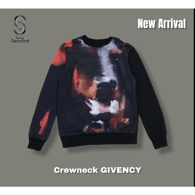 GIVENCHY CREWNECK LUXURY / SECOND PRELOVED BEKAS ORIGINAL / HOODIE ANJING POLO TSHIRT