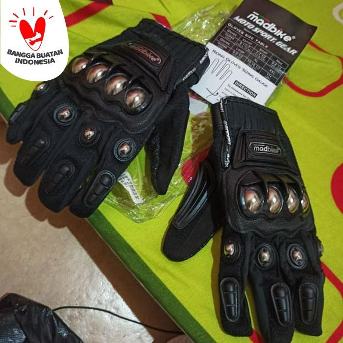 [type MAD10-C]Sarung Tangan Motor Stainless MadBike type MAD 10C New