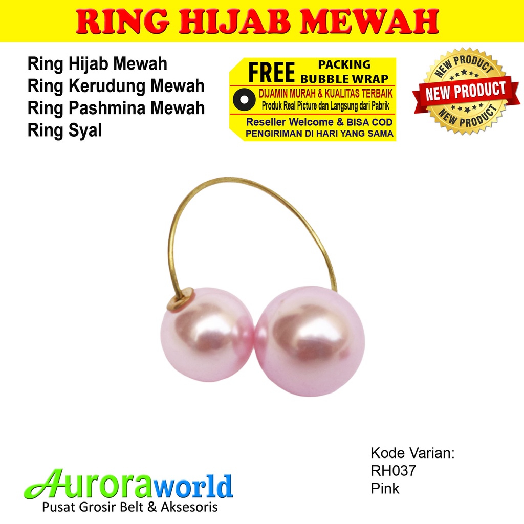 AURORAWORLD Ring kerudung ring hijab ring syal ring jilbab Terbaru bisa COD