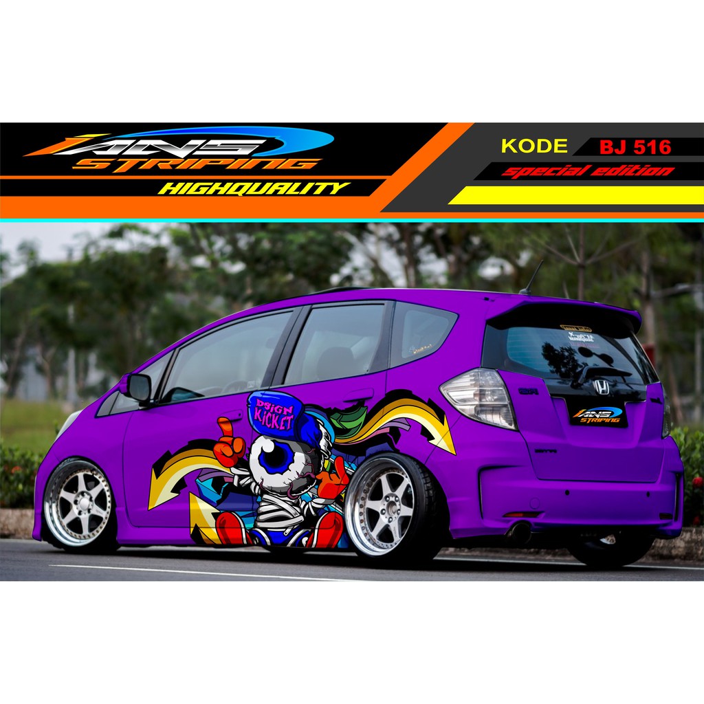 STICKER MOBIL HONDA JAZZ BRIO AGYA YARIS AVANZA / DECAL STICKER MOBIL GRAFITY /STICKER VARIASI MOBIL