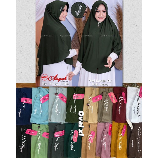 Aisyah Oval Xl/ bergo aisyah