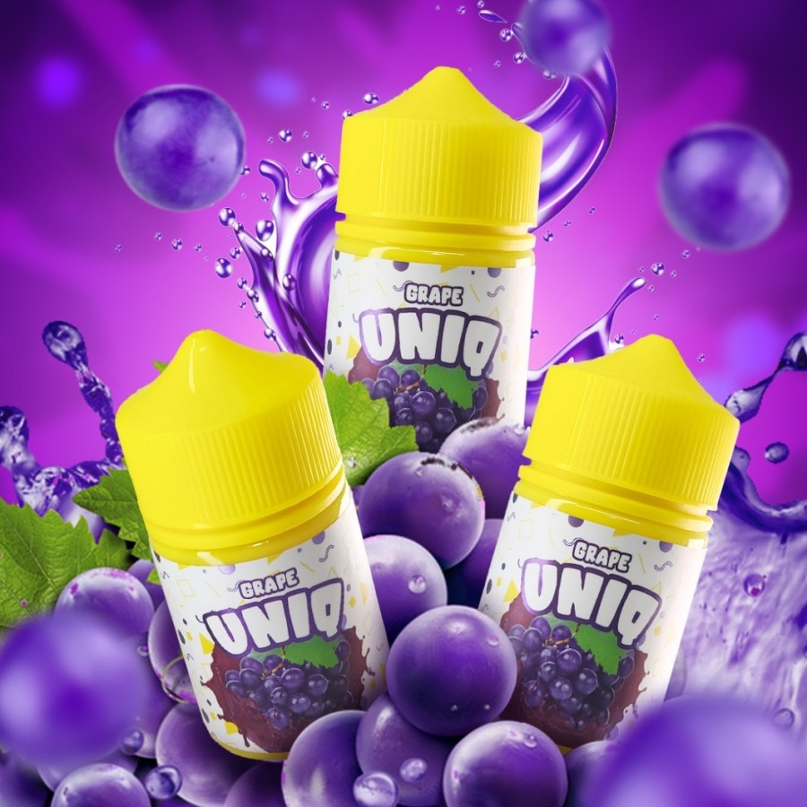 UNIQ SERIES 60ML 3MG APPLE HONEYDEW MANGO GRAPE AUTHENTIC