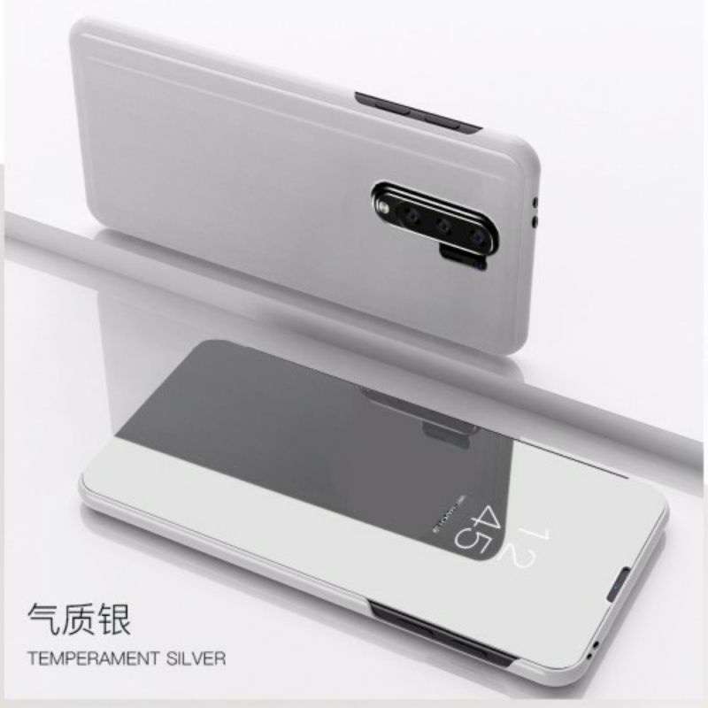 Flip Xiaomi Redmi 9 Clear View Standing Cover Mirror Case
