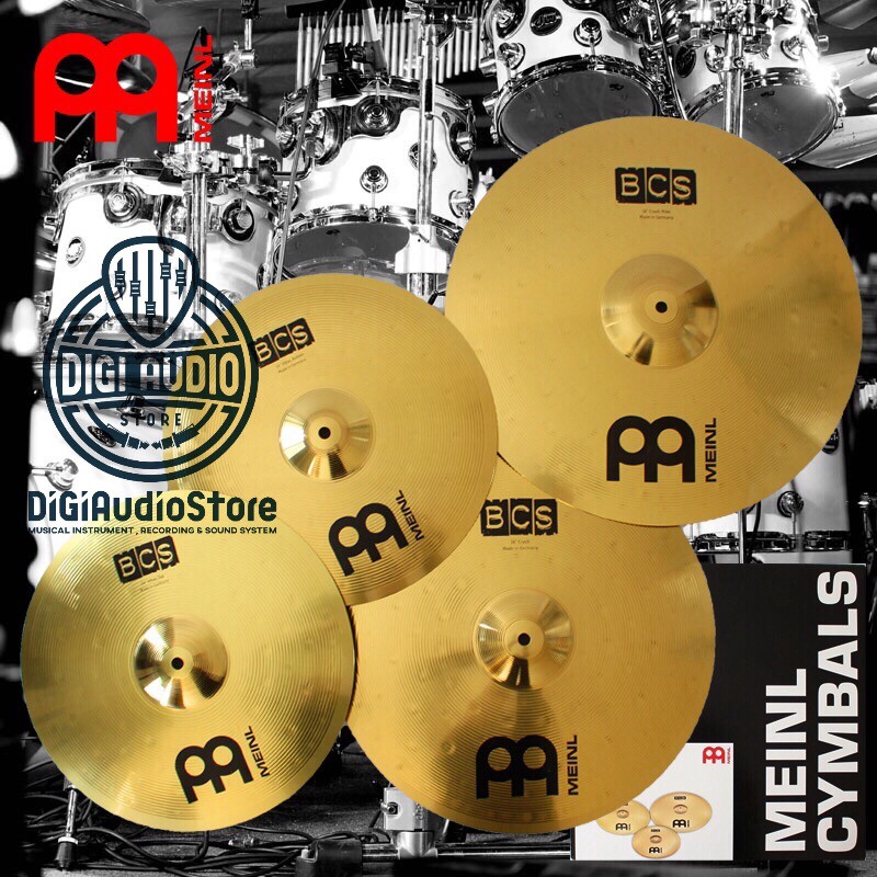 Paket Cymbal Drum Meinl BCS141618 Cymbal Drum Set 14" Hihat 16" Crash 18" Crash Ride Meinl BCS