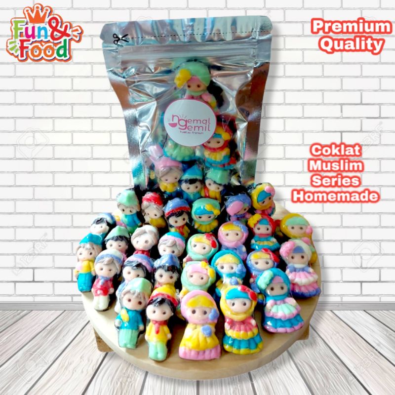 

Cokelat Muslim Series Coklat Homemade Mixed Kualitas Premium