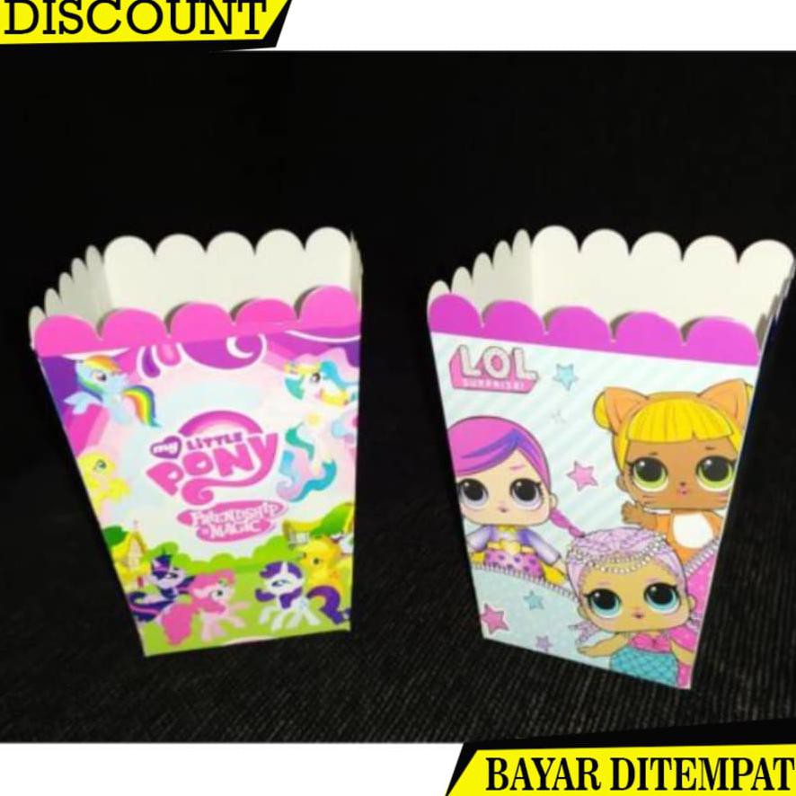 

(BAYAR DITEMPAT) BOX POPCORN KARTUN 8 X 8 X 11 FOODGRADE B0995