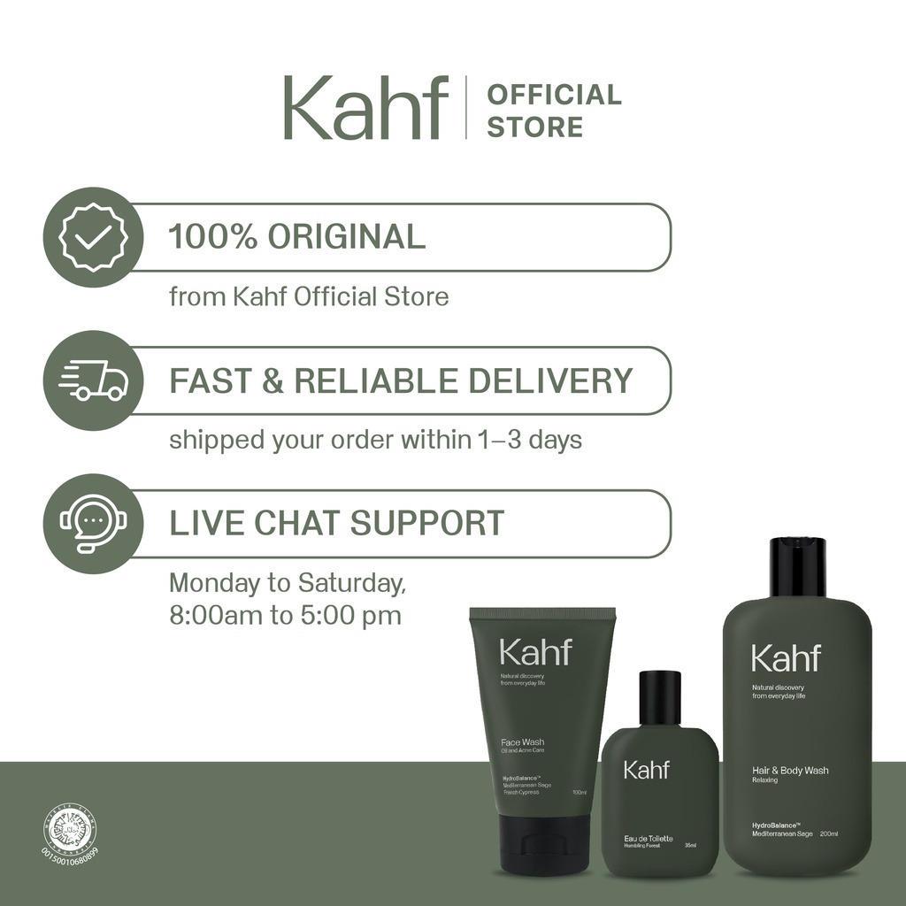 Kahf Humbling Forest &amp; Invigorating Waterfall Eau De Toilette Pack 35 ml x 2 pcs BISA COD