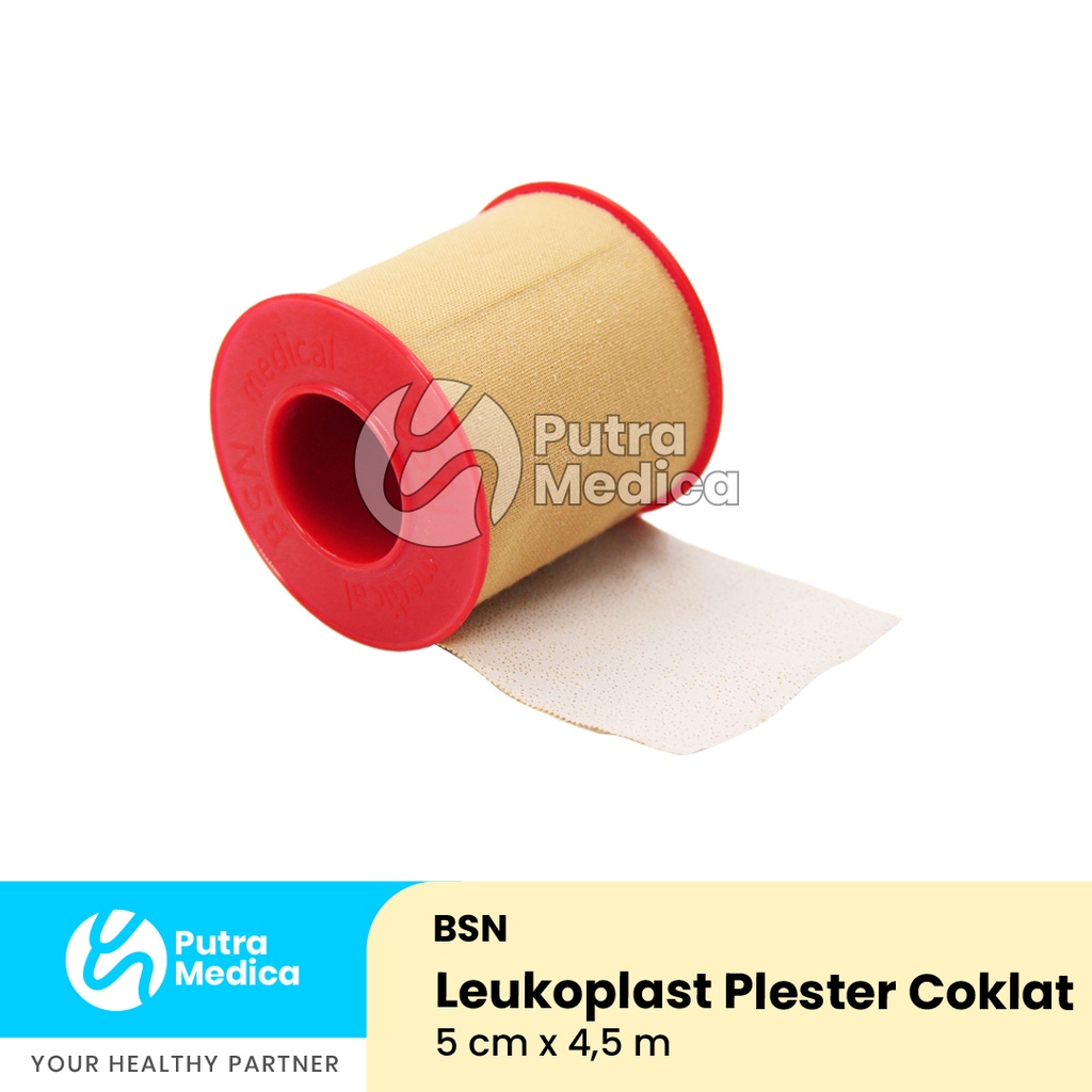 BSN Leukoplast Plester Coklat Roll 5cm x 4,5m / Plaster Perekat Penutup Luka