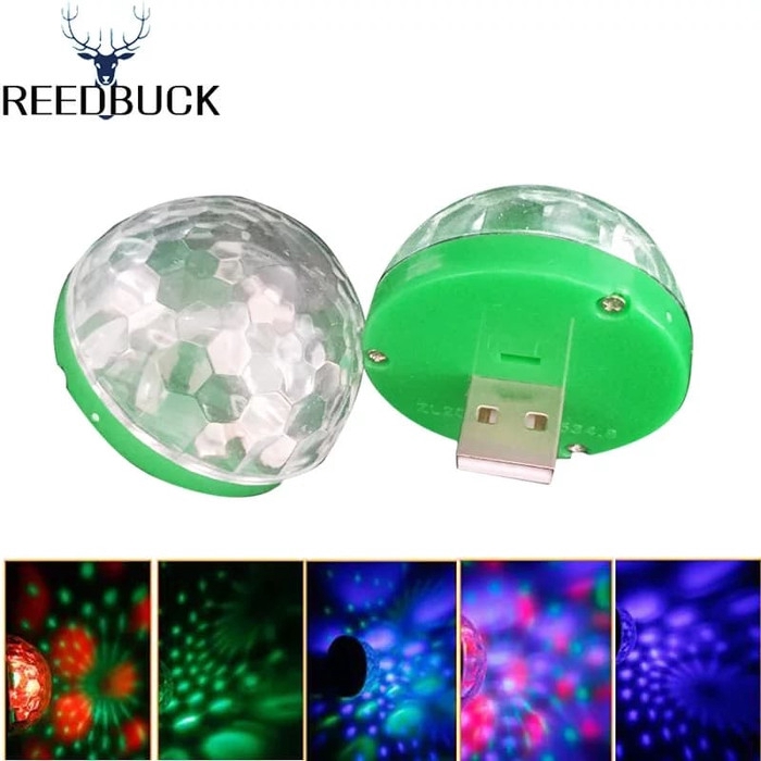 Lampu Led RGB Usb Magic Ball Light Sound Control Disco Light USB