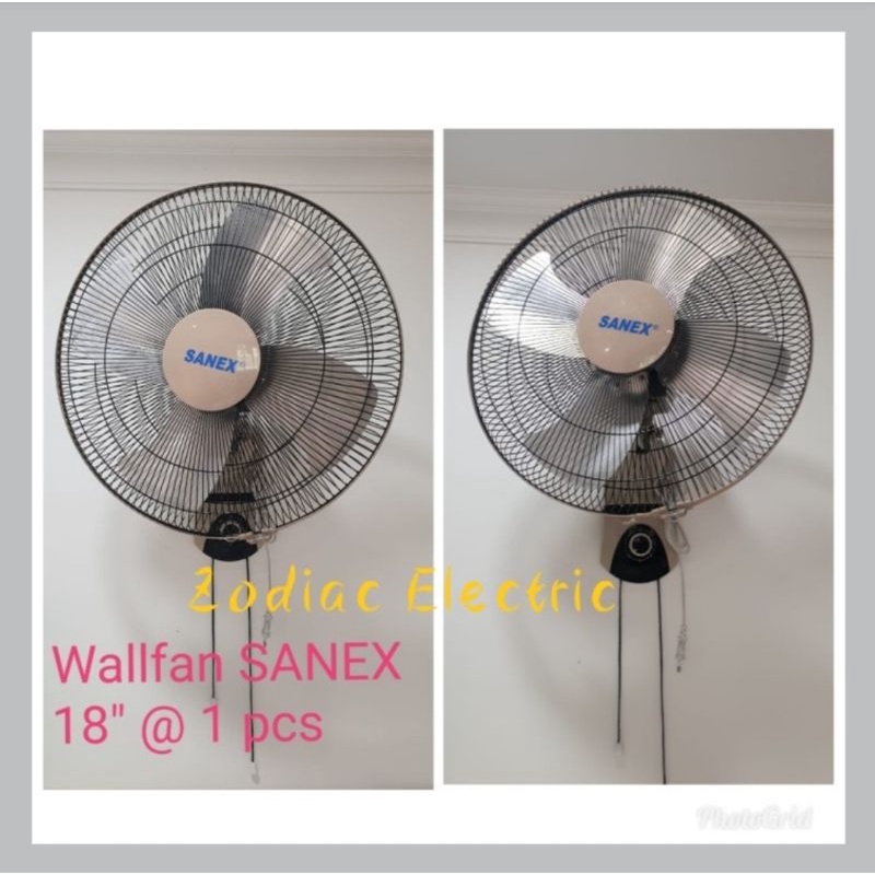 kipas angin besi dinding 18 inch sanex | wallfan besi sanex 18 inch