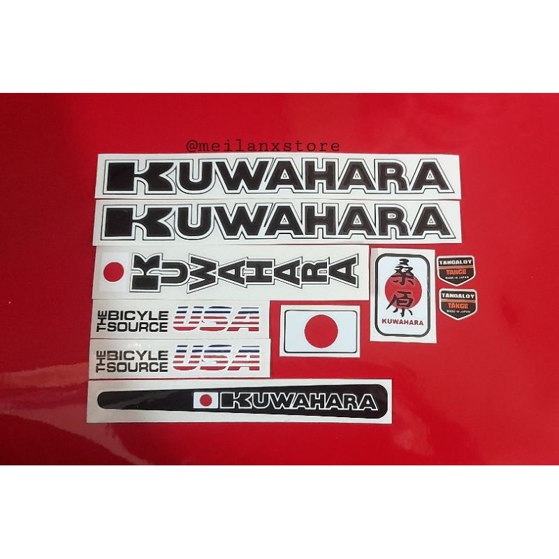 Stiker Sepeda Kuwahara Usa