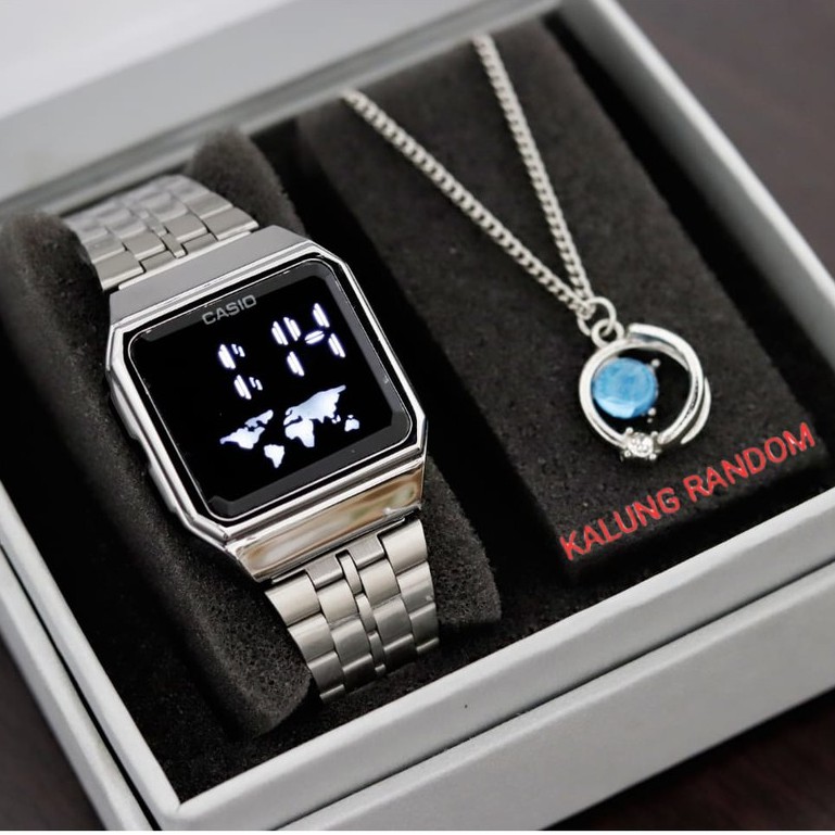 Jam tangan wanita Casio Terbaru / jam tangan wanita digital free aksesoris