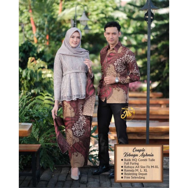 Couple batik set hanaya•seragam kondangan•seragam tunangan