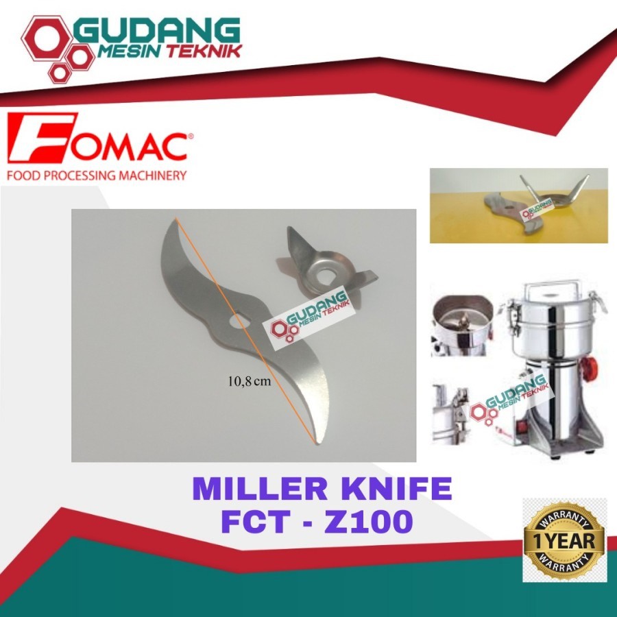 MILLER KNIFE PISAU MESIN PENEPUNG FCT-Z SERIES FOMAC - FCT-Z100