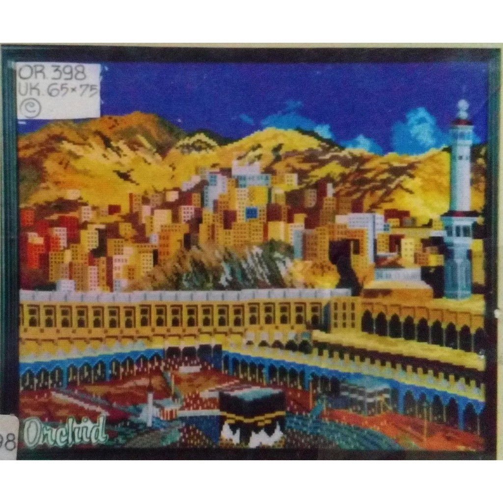 KRUISSTEEK KRISTIK ORCHID MOTIF KA'BAH OR 398
