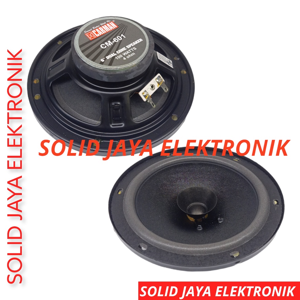 SPEAKER MOBIL CARMAN 6 - 6.5 INC WOOFER CM601 CM-601 CM 601 4OHM 4 OHM 6,5 IN INCH 6.5IN 6,5IN 6INCH 6IN 6INC 6.5INC 6,5INC 6 WOFER CARMAN ASLI ORI ORIGINAL