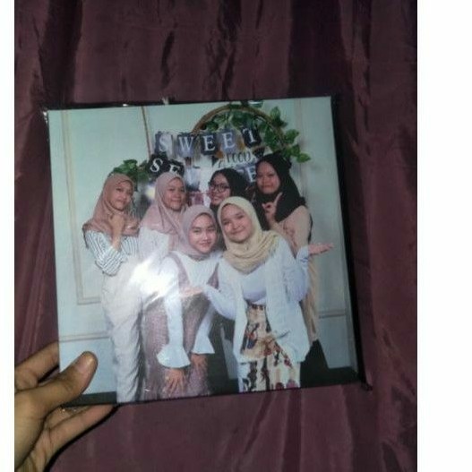 Frameless frame Kayu Cetak Foto