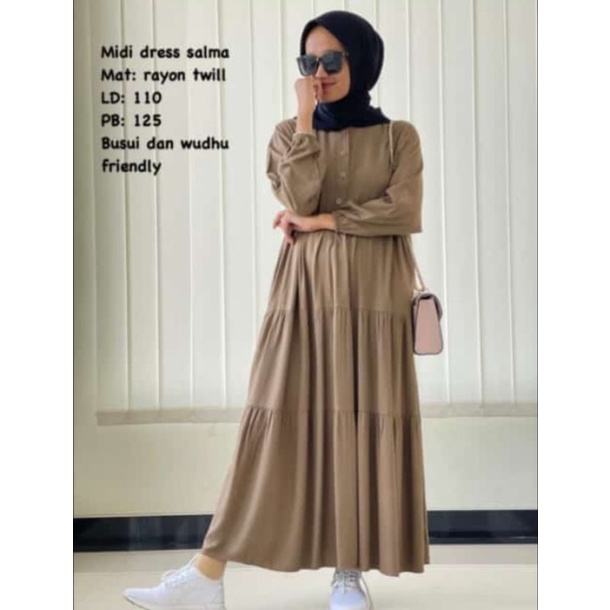 MIDI dress rayon MIDI dress terbaru MIDI dress termurah MIDI dress premium MIDI dress terlaris