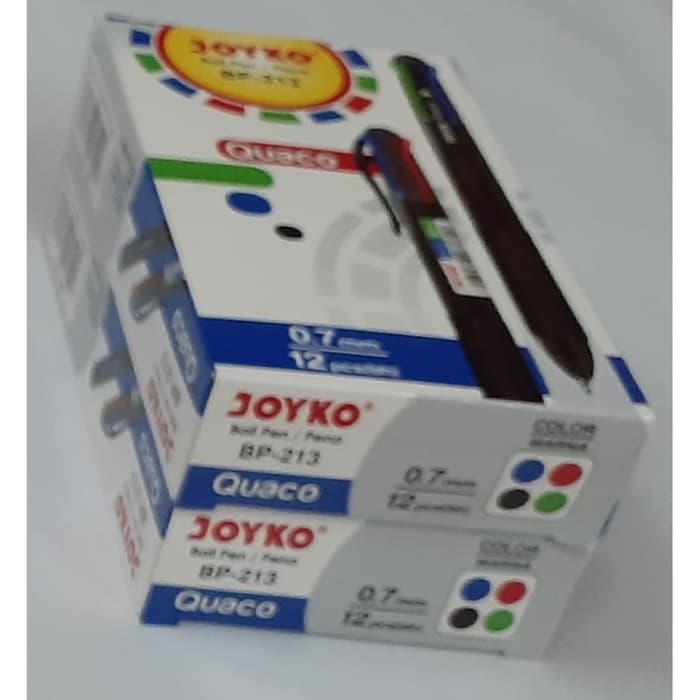 

PULPEN JOYKO QUACO 4 WARNA 0.7MM BP-213 |BALLPOINT |PEN | ATK