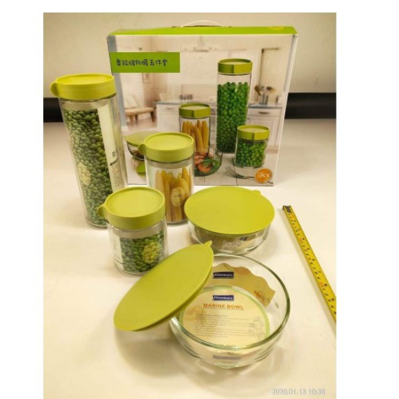 Toples Set Kaca MARINE / Toples Kaca Marine Bowl Set 5 Pcs Glassware / Bowl Set Marine 5 Pcs