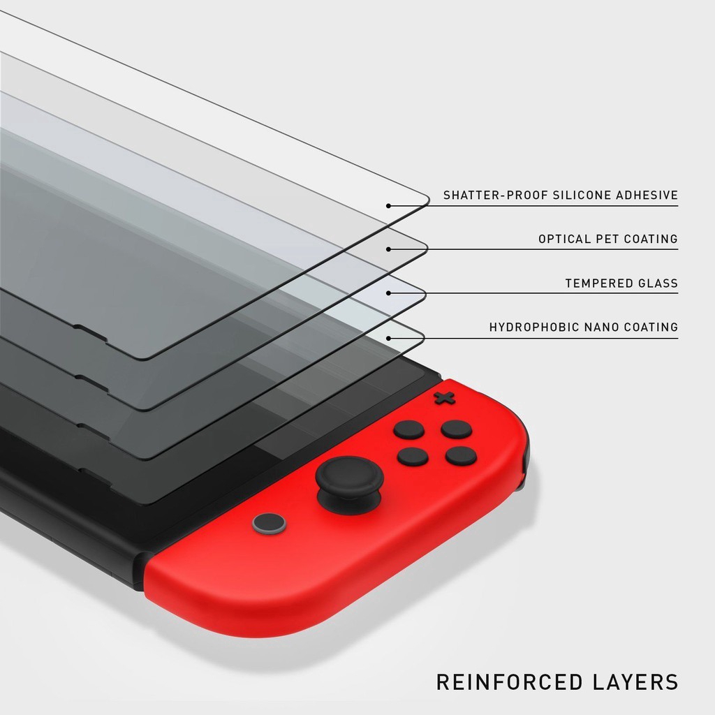 2Pcs Pelindung Layar Tempered Glass Premium untuk Nintendo Switch 2017