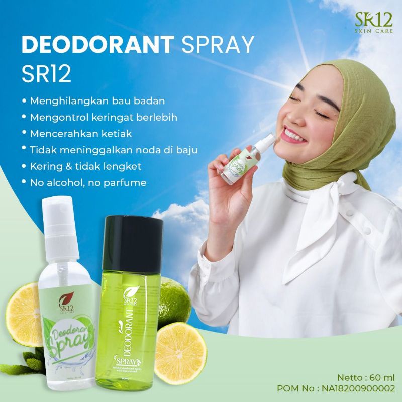 Jual Deodorant Spray Sr12 Ampuh Usir Bau Badan Kaki Ketiak Ketek Untuk