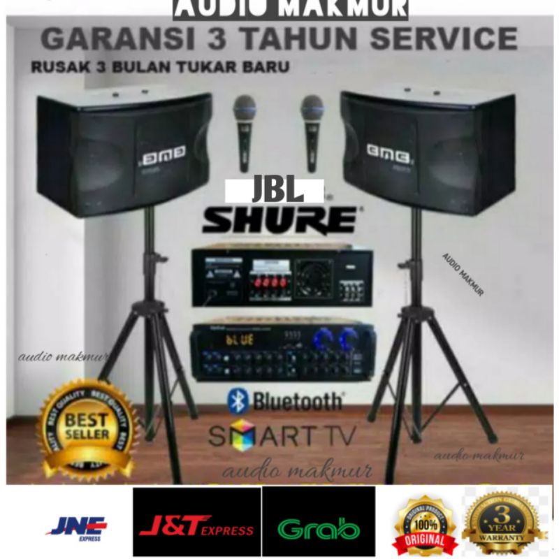 PAKET SOUND SISTEM SPEAKER BMB 10INCH ORIGINAL / PAKET KARAOKEY SOUNDSISTEM BMB 10INCH ORIGINAL