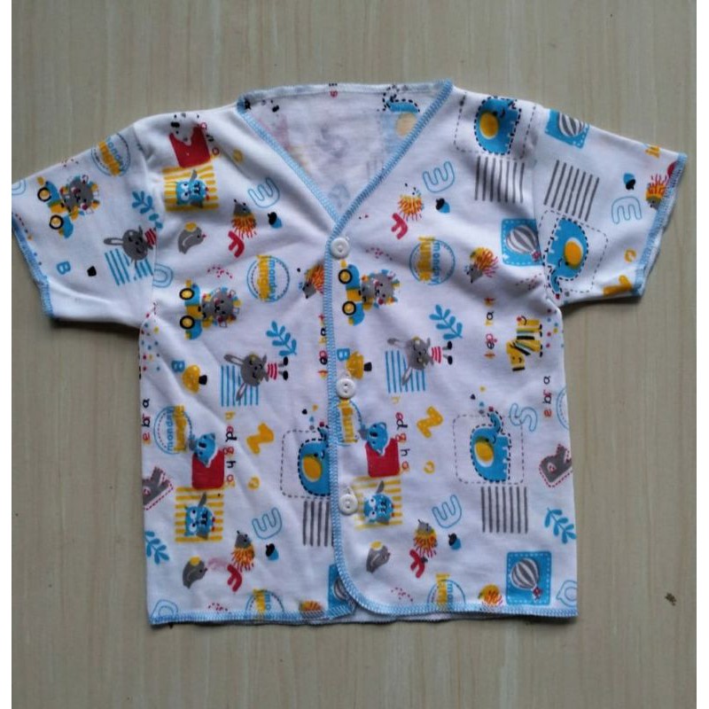 3 pcs-Baju bayi pendek newborn DK / Baju pendek bayi Newborn/ Baju bayi panjang newborn