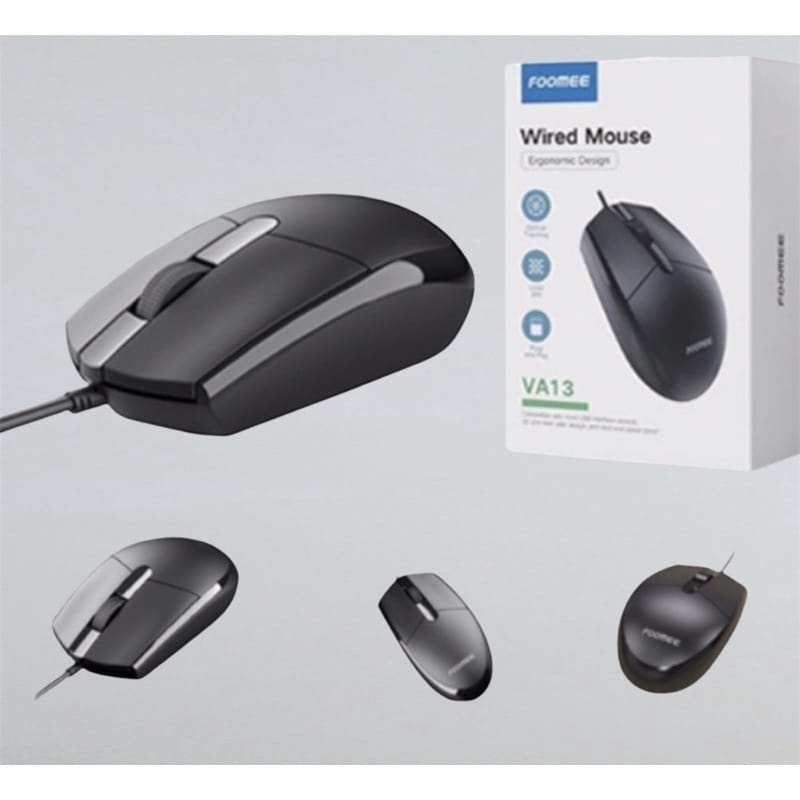 C_   MOUSE FOOMEE VA13 HIGH 1200 DPI GAMING/BUSINESS MOUSE 1.7M