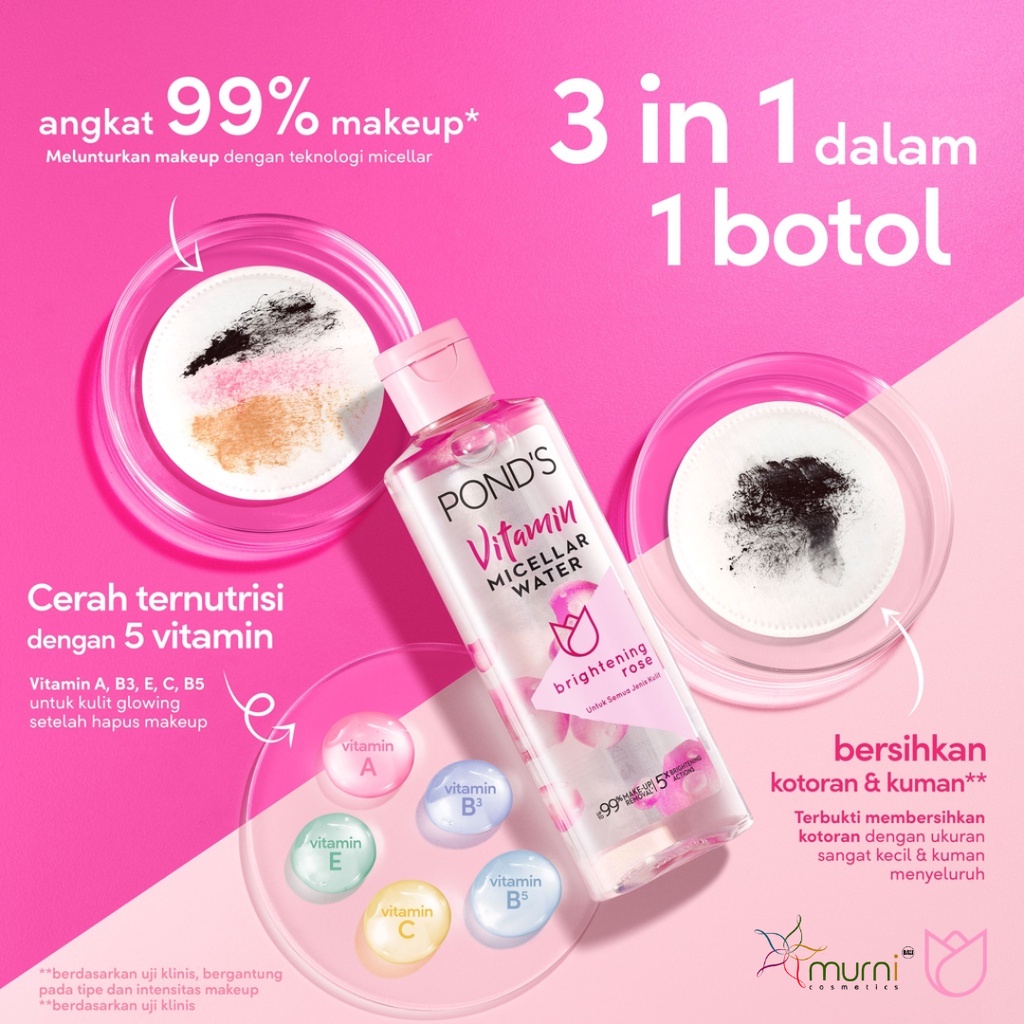 POND'S MICELLAR WATER BRIGHTENING ROSE