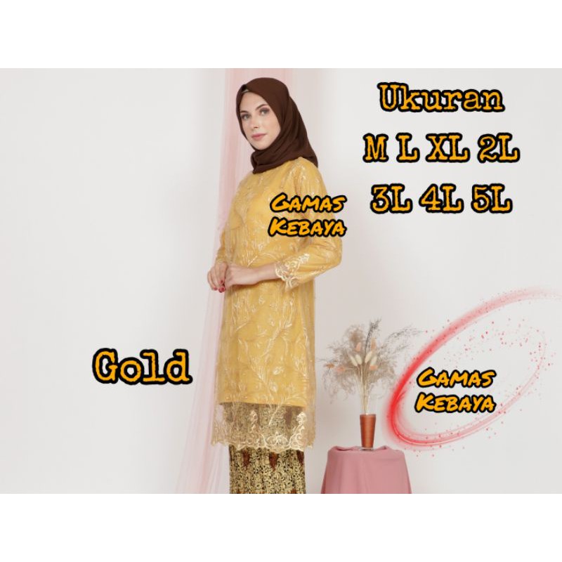 ATASAN KEBAYA TUNIK TILE MUTIARA/KEBAYA MODERN/KEBAYA WISUDA/KEBAYA JUMBO/KEBAYA BRUKAT/KEBAYA BROKA