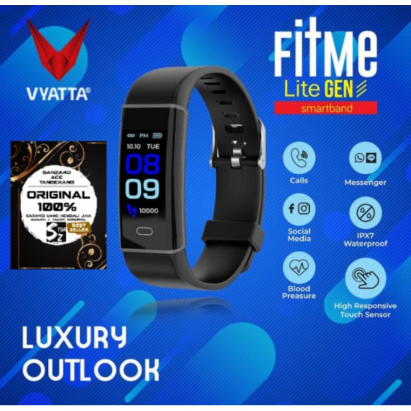 Vyatta Fitme Lite III smartband colour display , sport mode, waterproof original