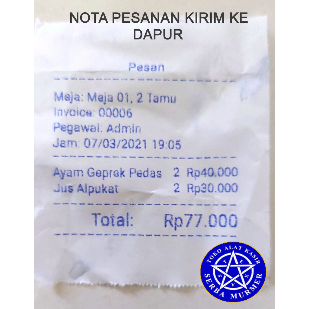 Paket alat mesin kasir software program aplikasi POS Android Resto Cafe kedai bebas biaya selamanya