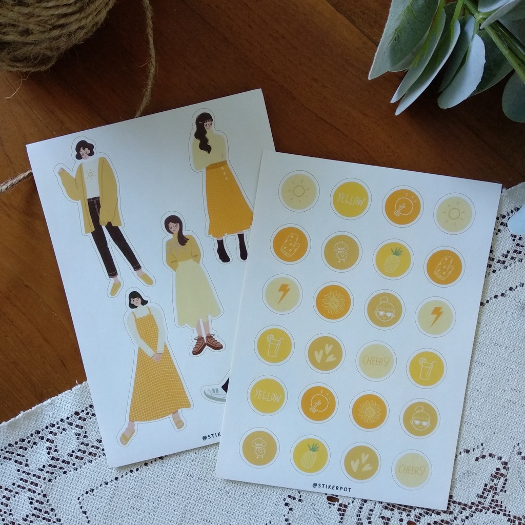 

STIKERPOT - Sticker aesthetic/ Sticker lucu/ Citrus Slice