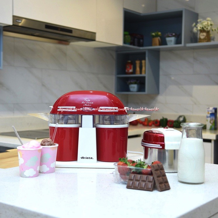 Ariete Mesin Pembuat Es Krim Ariette Ice Cream Maker With Glass