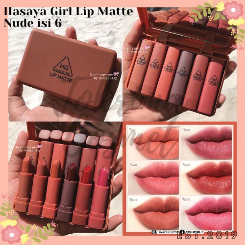 Hasaya Girl Mini Lipstick Serian NUDE (SATUAN)