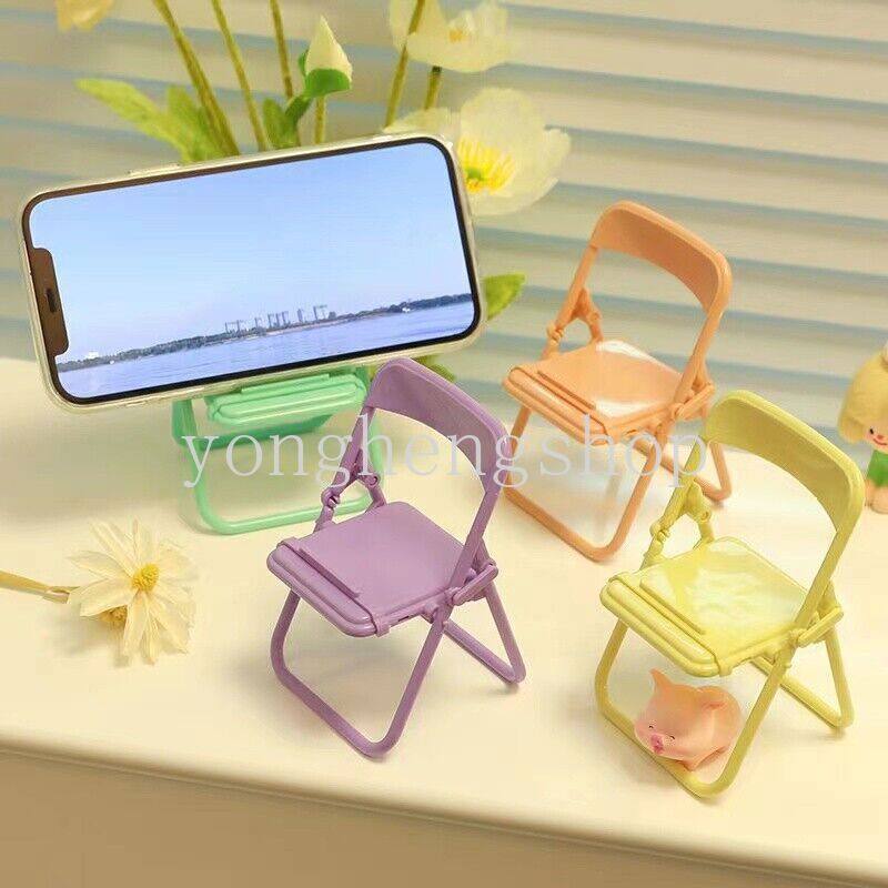 Ins Stand Holder / Dudukan Ponsel / Tablet Universal Desain Kursi Mini Portabel Untuk Dekorasi Meja / Hadiah Anak