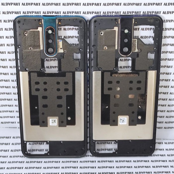Tulang Frame Cover Belakang Fullset Bezel Oppo F11 Pro Original Ready - Aurora Green