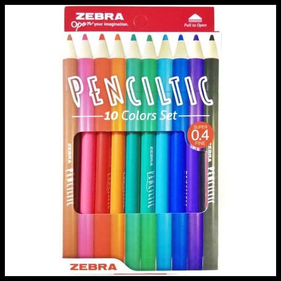 

Force | Set 10 Warna Pulpen Pen Zebra Penciltic Fineliner