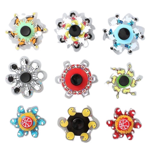 Fidget Spinner 3D Model Spinning Effect 3D Spinner 3D Animasi