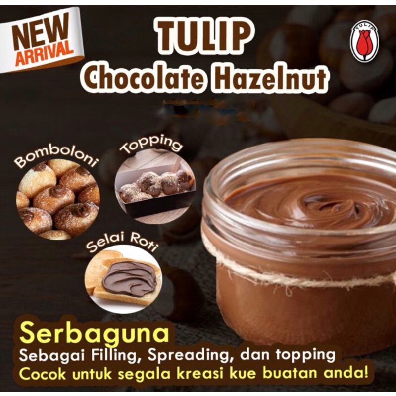 Tulip Hazelnut Filling Chocolate 5kg Selai Coklat Kacang