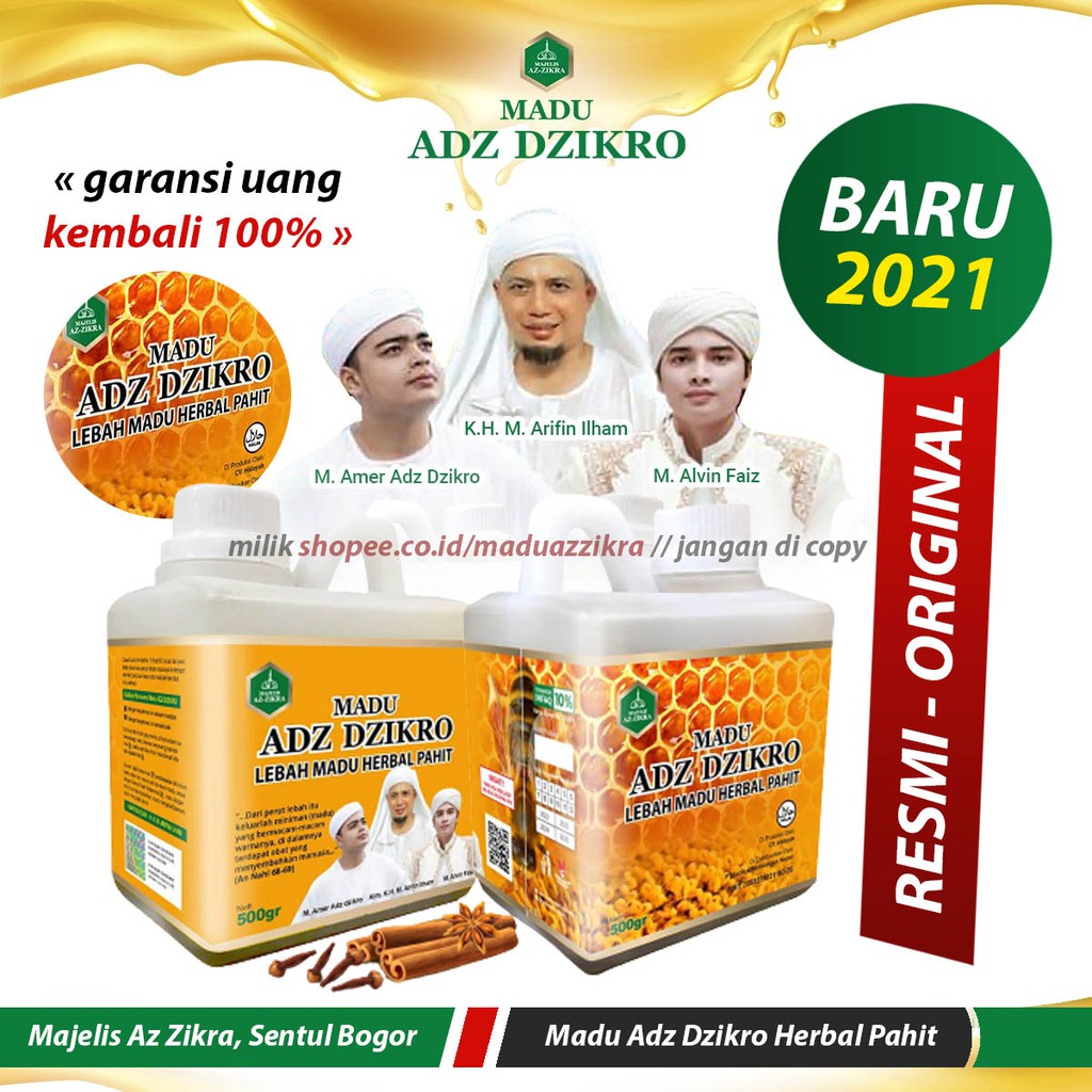 MADU ADZ DZIKRO Herbal Hitam Pahit Asli Az Zikra Azzikra Azikra Kemasan Baru