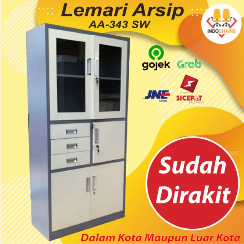 Lemari Arsip / Lemari Dokumen / Lemari Kantor / Lemari Data / Lemari Kerja Bandung Murah / AA343SW
